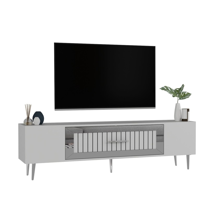 TV Stand Dekolp3 - White, Silver White
Silver