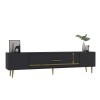 TV Stand Dekop1 - Anthracite, Gold Anthracite
Gold