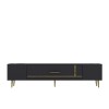 TV Stand Dekop1 - Anthracite, Gold Anthracite
Gold