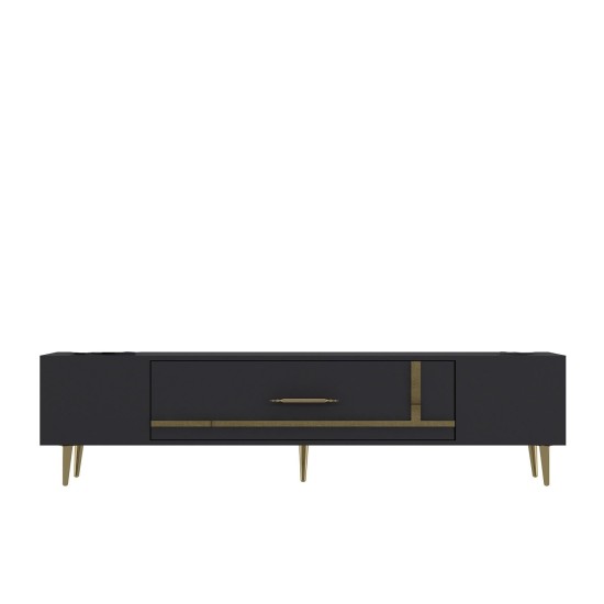 TV Stand Dekop1 - Anthracite, Gold Anthracite
Gold TV Stand Dekop1 - Anthracite, Gold Anthracite
Gold