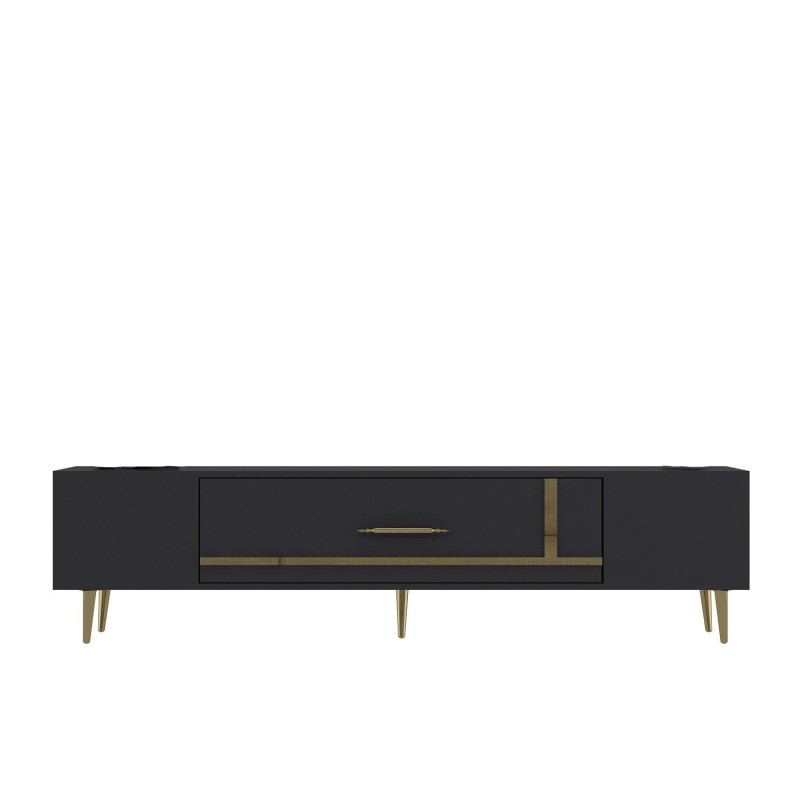 TV Stand Dekop1 - Anthracite, Gold Anthracite
Gold