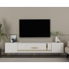 TV Stand Dekop1 - White, Gold White
Gold