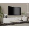 TV Stand Dekop1 - White, Gold White
Gold