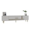 TV Stand Dekop1 - White, Gold White
Gold
