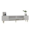 TV Stand Dekop1 - White, Gold White
Gold