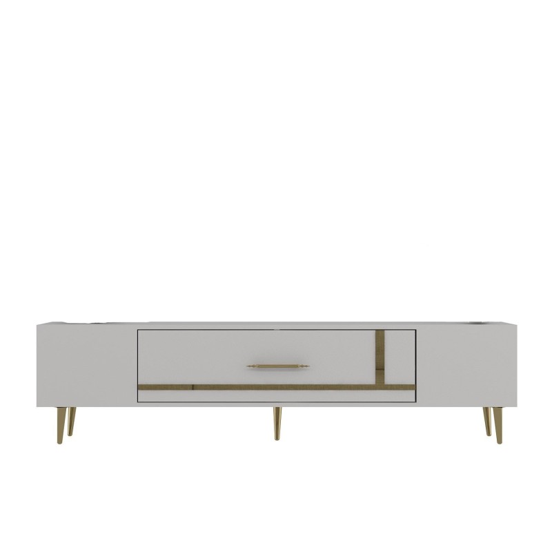 TV Stand Dekop1 - White, Gold White
Gold