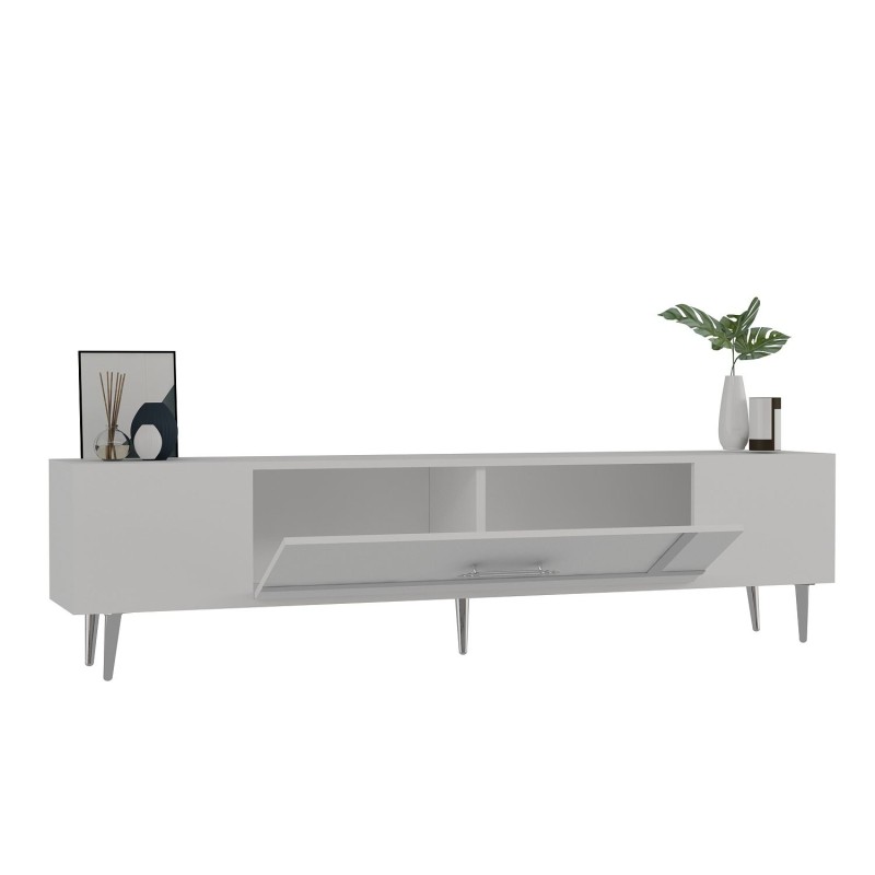 TV Stand Dekop1 - White, Silver White
Silver
