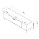 TV Stand Dekop1 - White, Silver White
Silver TV Stand Dekop1 - White, Silver White
Silver