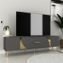 TV Stand Dekop2 - Anthracite, Gold Anthracite
Gold