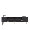 TV Stand Dekop2 - Anthracite, Gold Anthracite
Gold
