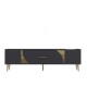 TV Stand Dekop2 - Anthracite, Gold Anthracite
Gold