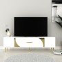 TV Stand Dekop2 - White, Gold White
Gold
