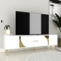 TV Stand Dekop2 - White, Gold White
Gold