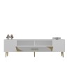 TV Stand Dekop2 - White, Gold White
Gold