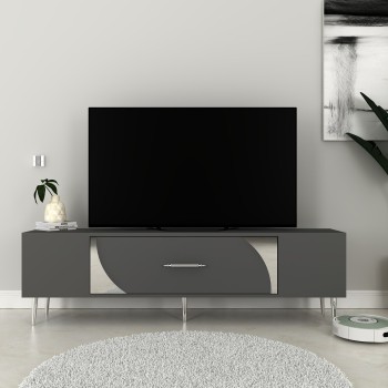 TV Stand Dekop2 - Anthracite, Silver Anthracite
Silver
