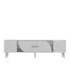 TV Stand Dekop2 - White, Silver White
Silver