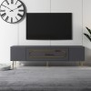 TV Stand Dekop3 - Anthracite, Gold Anthracite
Gold