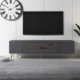 TV Stand Dekop3 - Anthracite, Gold Anthracite
Gold