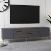 TV Stand Dekop3 - Anthracite, Gold Anthracite
Gold