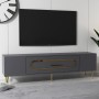 TV Stand Dekop3 - Anthracite, Gold Anthracite
Gold