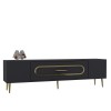 TV Stand Dekop3 - Anthracite, Gold Anthracite
Gold