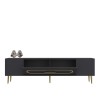 TV Stand Dekop3 - Anthracite, Gold Anthracite
Gold