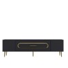 TV Stand Dekop3 - Anthracite, Gold Anthracite
Gold