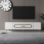 TV Stand Dekop3 - White, Gold White
Gold