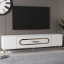 TV Stand Dekop3 - White, Gold White
Gold