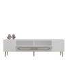 TV Stand Dekop3 - White, Gold White
Gold
