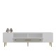 TV Stand Dekop3 - White, Gold White
Gold