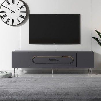 TV Stand Dekop3 - Anthracite, Silver Anthracite
Silver
