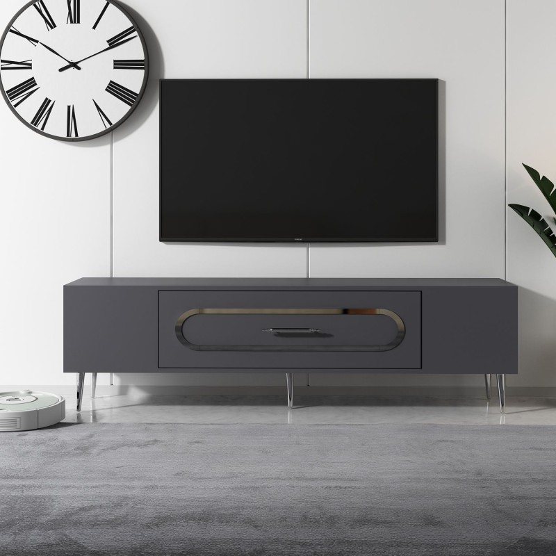 TV Stand Dekop3 - Anthracite, Silver Anthracite
Silver