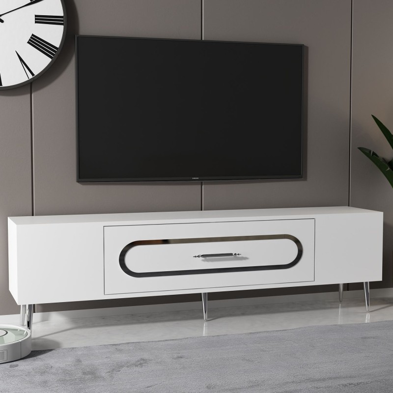 TV Stand Dekop3 - White, Silver White
Silver