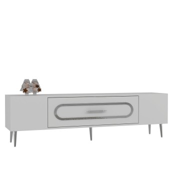 TV Stand Dekop3 - White, Silver White
Silver