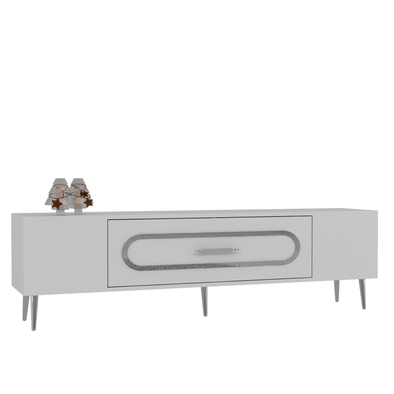 TV Stand Dekop3 - White, Silver White
Silver