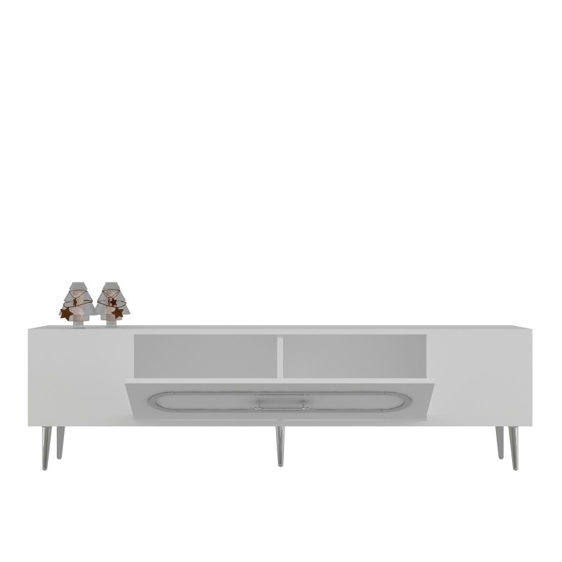 TV Stand Dekop3 - White, Silver White
Silver