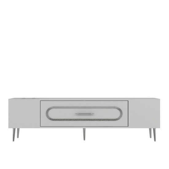 TV Stand Dekop3 - White, Silver White
Silver
