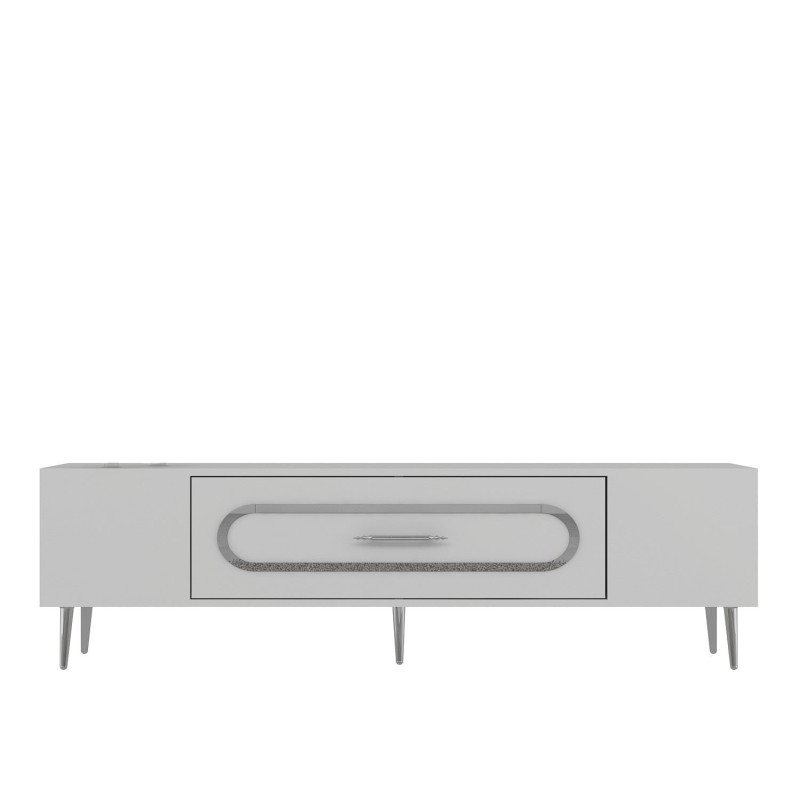 TV Stand Dekop3 - White, Silver White
Silver