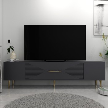 TV Stand Dekol1 - Anthracite, Gold Anthracite
Gold