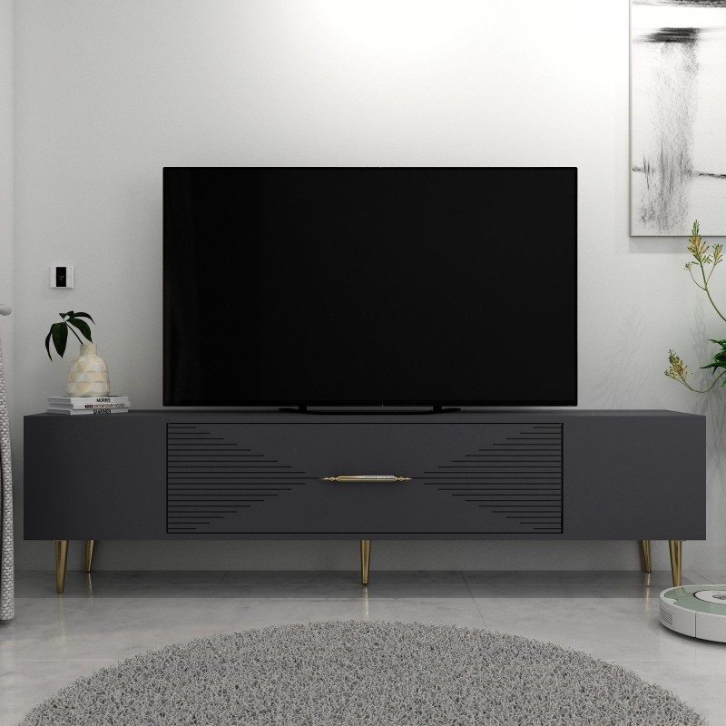 TV Stand Dekol1 - Anthracite, Gold Anthracite
Gold