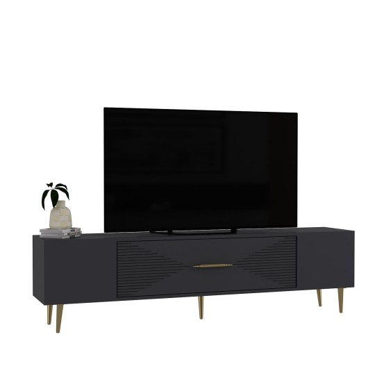TV Stand Dekol1 - Anthracite, Gold Anthracite
Gold TV Stand Dekol1 - Anthracite, Gold Anthracite
Gold