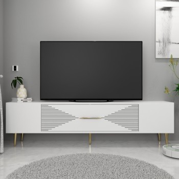 TV Stand Dekol1 - White, Gold White
Gold