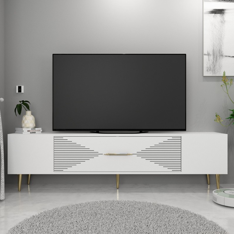 TV Stand Dekol1 - White, Gold White
Gold