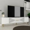 TV Stand Dekol1 - White, Gold White
Gold