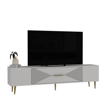 TV Stand Dekol1 - White, Gold White
Gold