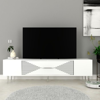 TV Stand Dekol1 - White, Silver White
Silver