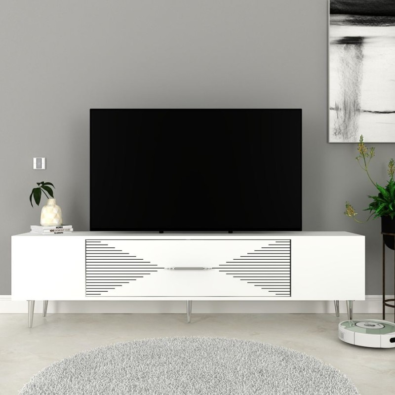 TV Stand Dekol1 - White, Silver White
Silver