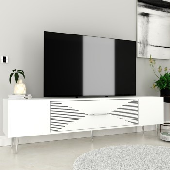 TV Stand Dekol1 - White, Silver White
Silver