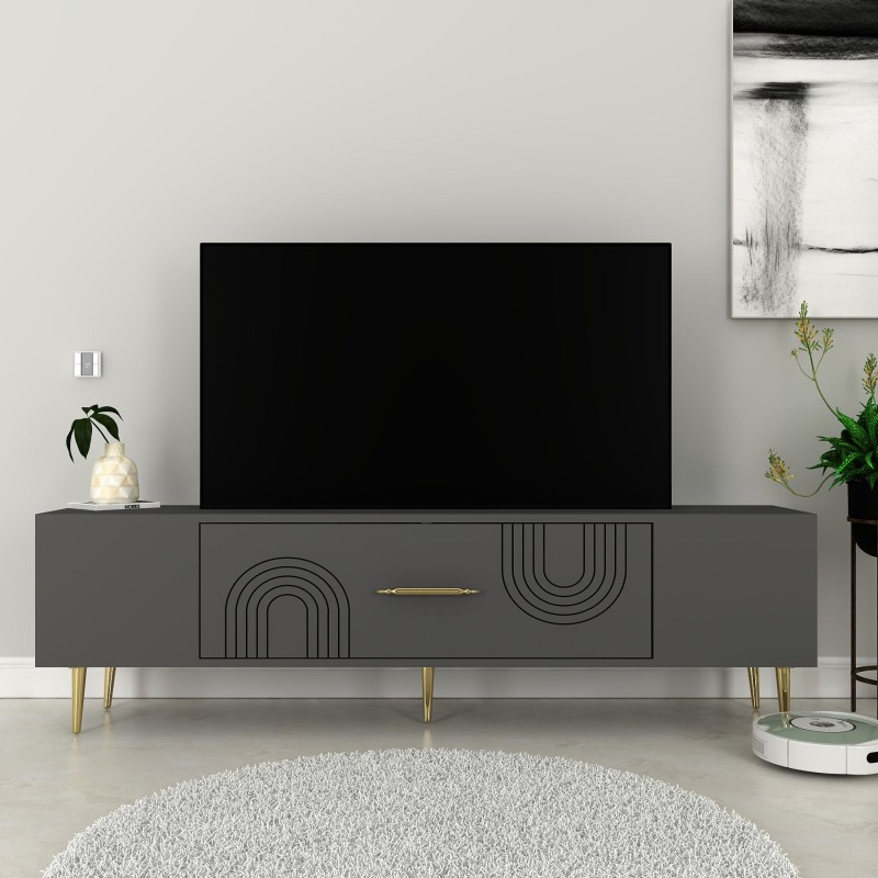 TV Stand Dekol2 - Anthracite, Gold Anthracite
Gold